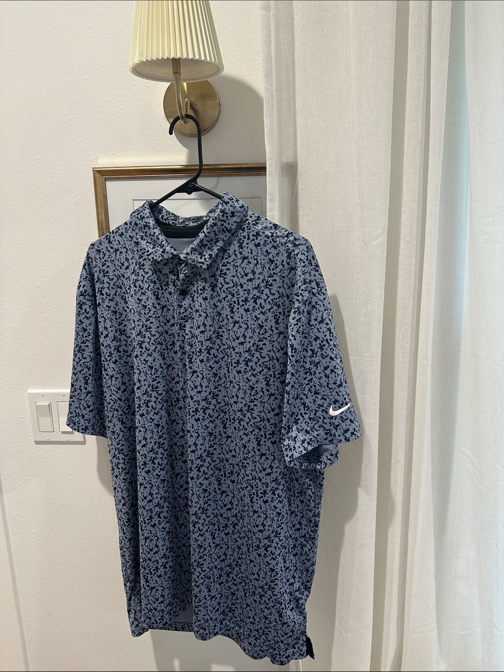 Nike Men’s Blue Speckled Polo Shirt
